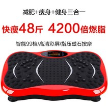 가만히 서서하는 진동 운동기구 쉐이크보드 음파 덜덜이 헬스장 털털이 허리 음파 진동기, 럭셔리  블랙 레드