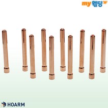 호암 티그 TIG 용접 토치 부품 알곤 콜릿척 350A 1.0~4.0mm (10개입), 3.2ø, 10개