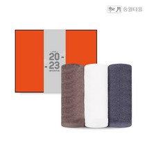 송월 송월타올 2023 신년 흑토끼 수건선물세트 2P, 브라운+브라운