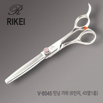 숱가위 6인 애견 애묘 미용사 반려동물 틴닝 커트 (W9F8189), V8045