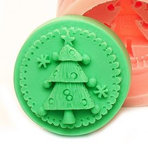 마이몰드코리아 수제 실리콘몰드 - 크리스마스 트리 원형
