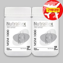 뉴질랜드 뉴트라렉스 MSM 식이유황 1000mg 150캡슐, 2개, 2개