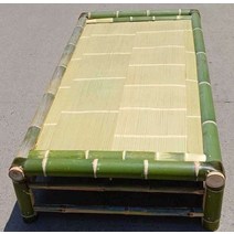 시골 야외 편상 평상 대나무 침대 베란다 정원 마당, 길이 1.2m 폭 50cm