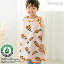 메이키즈 라인캐럿 오가닉 수면조끼