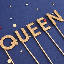 파티해펠트 데코 픽 [알파벳], 골드, E