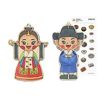 레디코 다문화 체험 세트 팬시 우드 재료 세계 여러 나라 전통 의상 학습 수업 교구 초등 교육 diy 만들기 키트, 이집트(사은품증정)