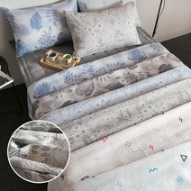 헬로베딩 시어서커 여름 홑이불, 피쉬 블루