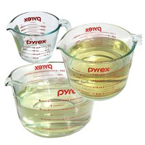 파이렉스 내열유리 계량컵 손잡이 비커 이유식 눈금컵 오븐용기 용량선택, 1OOOmI