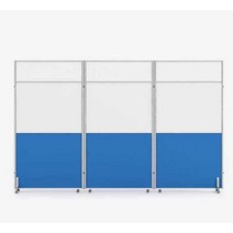 사무용 파티션 방음 가림막 책상 스크린 회의실 가벽, 10. 폭 1.2m 높이 2m(유리+부속품)