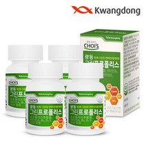 광동 브라질 그린 프로폴리스 4박스 (500mg x 60캡슐) 아연, 단품, 단품