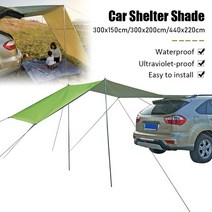 루프탑텐트 440x200cm 210D 옥스포드 자동차 지붕 상단 텐트 천막 방수 확장 트레일러 옥상 캐노피 쉼터 그늘 캠핑 사이드, 한개옵션0