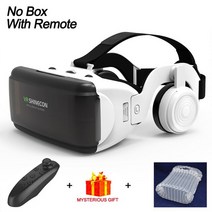 vr기계 vr안경 vr 헤드셋 헬멧 3d 안경 가상 현실 스마트 폰 헤드셋 고글 게임, b-no box y1 리모컨
