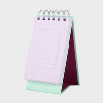두꺼운 체크리스트 할일체크 데스크플래너 탁상 스탠드 투두리스트 Checklist, 연보라