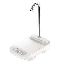 미니 가정용 먹는 생수 온수디스펜서 냉온수기 생수통 정수기자동 물병 펌프 USB 충전 전기 워터 디스펜서, 01 White