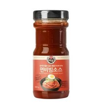 CJ더마켓 메뉴 개발 소스 만들기 황금 레시피 백설 면비빔용소스 양념 만능 비빔 국물 볶음 요리 국수 890G, 5개