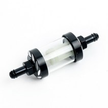 오토바이 필터 오토바이 스쿠터 오프로드 차량 유리 가스 연료 필터 알루미늄 합금 가솔린, 04 Black