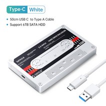 쇼뱅 ssd 스피커 인클로저ORICO-투명 HDD 인클로저 외장 하드 드라이브 케이스 2.5 인치 7mm-2.5mm SSD, 한개옵션1, 08 Standard Set Type-C