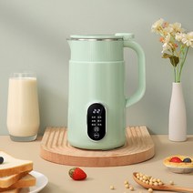 Apnoo 두유제조기 죽제조기 이유식 메이커 콩물 두부 만드는 기계 가정용 두유기 800ML, 녹색