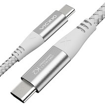 빅쏘 단선방지 60W USB C to C 타입 PD 고속 충전 케이블, 1.2m, 화이트, 1개