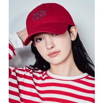 슬로우애시드 타원 로고 볼캡 모자 레드 ELLIPSE LOGO BALL CAP