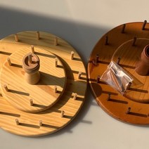 [세아퀼트] 일제 퀼트실 실패꽂이 실꽂이 (20구), 밤색