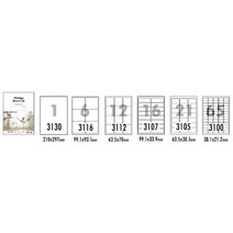 오피스디포 클린오프라벨 LDR-3130 10매 1칸 폼텍, 본상품선택