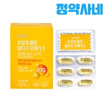[100% 약국정품] 중성지방 낮추는법 초임계 알티지 오메가3, 1개, 30캡슐