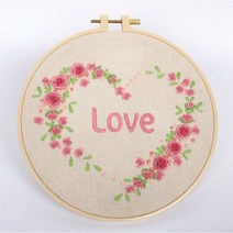 101도 프랑스자수 DIY 패키지세트 초보자용 묶음, YS16(자수틀20cm), 1개