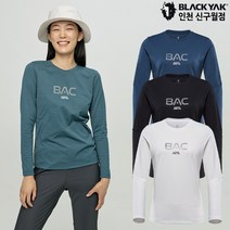 블랙야크 여성 봄 가을 등산 아웃도어 그래픽포인트 스판 라운드 긴팔티셔츠 B비컴2티셔츠