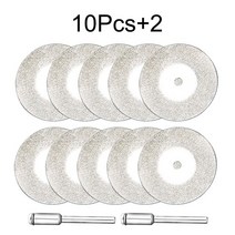 Dremel 공구 액세서리 미니 다이아몬드 커팅 디스크 로터리 그라인딩 휠 회전 원형 톱 블레이드 연마 A27, [05] 25mm, [01] 10pcs Saw Blade 2rod