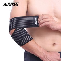 팔꿈치통증보호대 골프엘보우 헬스 테니스 아대 농구 배드민턴 패드 발목 중괄호 랩 지원, 검은색