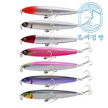 루어점빵 고스트 싱킹 펜슬베이트 배스루어, 24g, B.실버