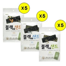(상온)[풀무원]블랙김샌드멸치20gx5 + 아몬드x5 + 현미x5