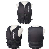 하이퍼라이트구명조끼 수영 야외 보트 물 안전 낚시 서핑 표류 부력 83, 타입 2 블랙, xs(20-30kg)