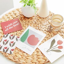 머츠샵 감성 인테리어 일러스트 그림 엽서 꽃패키지, 꽃 패키지