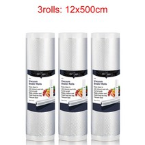 나노 수비드 머신 기계 거치대 컨테이너 수조 통 화이트 돌고래 3 롤 식품 보관 가방 12 15 20 25 X 500CM 실러 포장 용 주방 식품 인감 가방, 협력사, 3 롤 12x500cm