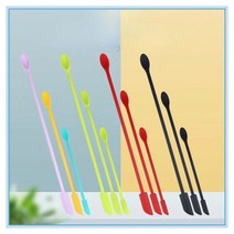 베이킹주걱 실리콘 알뜰 볶음 3 개대 더블 헤드 유연한 스크레이퍼 재 뷰티 주방 주걱 메이크업 브러쉬 마스크 도구, red-s