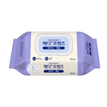 메디프렌즈 와이드 엠보 물티슈 캡, 10팩, 60매