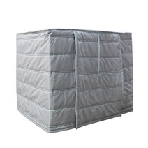 개집 겨울난방 바람막이 애견집 케이지 커버 마당개집, D58-레드 61x43x52(쿠션포함)