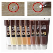 조색실리콘 2개 찢어진 장판 이음새 부분 보수 밤색 실리콘 매꾸미 목재용 퍼티 목재메꿈이, 오크, 화이트