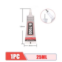 견고한 1/3/5PCS B7000 Glue Adhesive Epoxy Resin Repair Cell Phone Touch Screen Liquid Jewelry Craft, 02 1PC 25ML