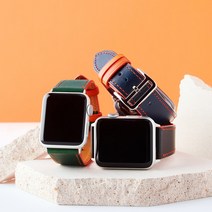 아이조이기프트 애플워치 호환 이태리 부테로 가죽 스트랩 시계줄 밴드, 블랙, 애플워치38mm/40mm/41mm, 남여공용 160mm~190mm