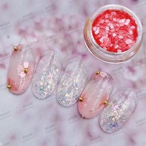 튤립글리터 벚꽃잎 글리터 2.5mm ~ 6mm 벚꽃 리얼나비 나비글리터 나비 글리터 리얼블링 블링스타 별글리터 스타글리터 리얼하트 하트글리터 블랙하트 레드하트 실버하트 골드하트 별, 2.튤립벚꽃잎/진핑크sj