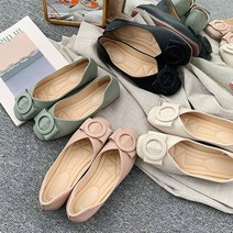 발편한 라운드 플랫슈즈 폭신바닥 여성구두 봄구두