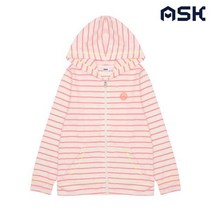 에스크 주니어 유니 슬럽 스트라이프 후드 집업