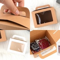 사각 선물케이스 크라프트박스 포장상자 예쁜상자, 대 - 브라운