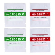 PH 버퍼 용액 분말 PH 테스트 측정기 측정 교정 4.01 6.86 62KD 4 개입, 01 White_01 0.1