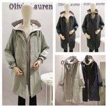 올리비아로렌 유니크한 후드 롱 조끼세트 오버핏 (박시핏) 점퍼 vvckaww9161