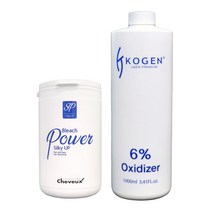 슈보 파워 실키업 블리치 탈색약 + 코겐 산화제 6%, 1세트