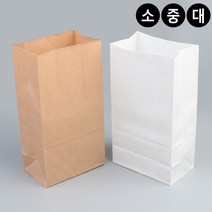 규즈몰 각대 봉투 튀김 샌드위치 치킨 핫도그 붕어빵 팝콘 츄러스 호두과자 봉지, 색상/사이즈, 중 - 브라운